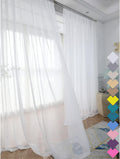 Window White Sheer Curtains 84 Inches Long 2 Panels Sheer White Curtain Clear Basic Rod Pocket Panel Other Beige Grey Purple Pink 63 72 95 108 Inch Bedroom Children Living Room Yard Kitchen