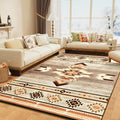 Modern Area Rug 5x7 for Living Room, Washable Non Slip Soft Carpet for Bedroom Dining Room Kitchen, Beige Indoor Floor Rug